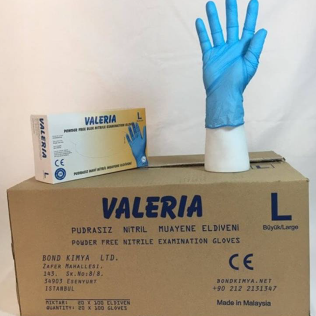 Covid Schutzausrüstung Nitril Handschuhe Nitrile-gloves Covid Rescue Valeria Nitrile Gloves